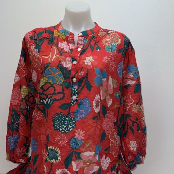 🔥 J.Crew floral dress 3/4 Sz Small New - Picture 2 of 4